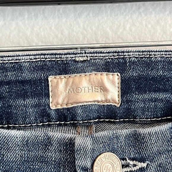 Mother The Looker In Songs Of The Cowboys Destroyed Blue‎ Skinny Jeans Size 25 - Picture 4 of 12